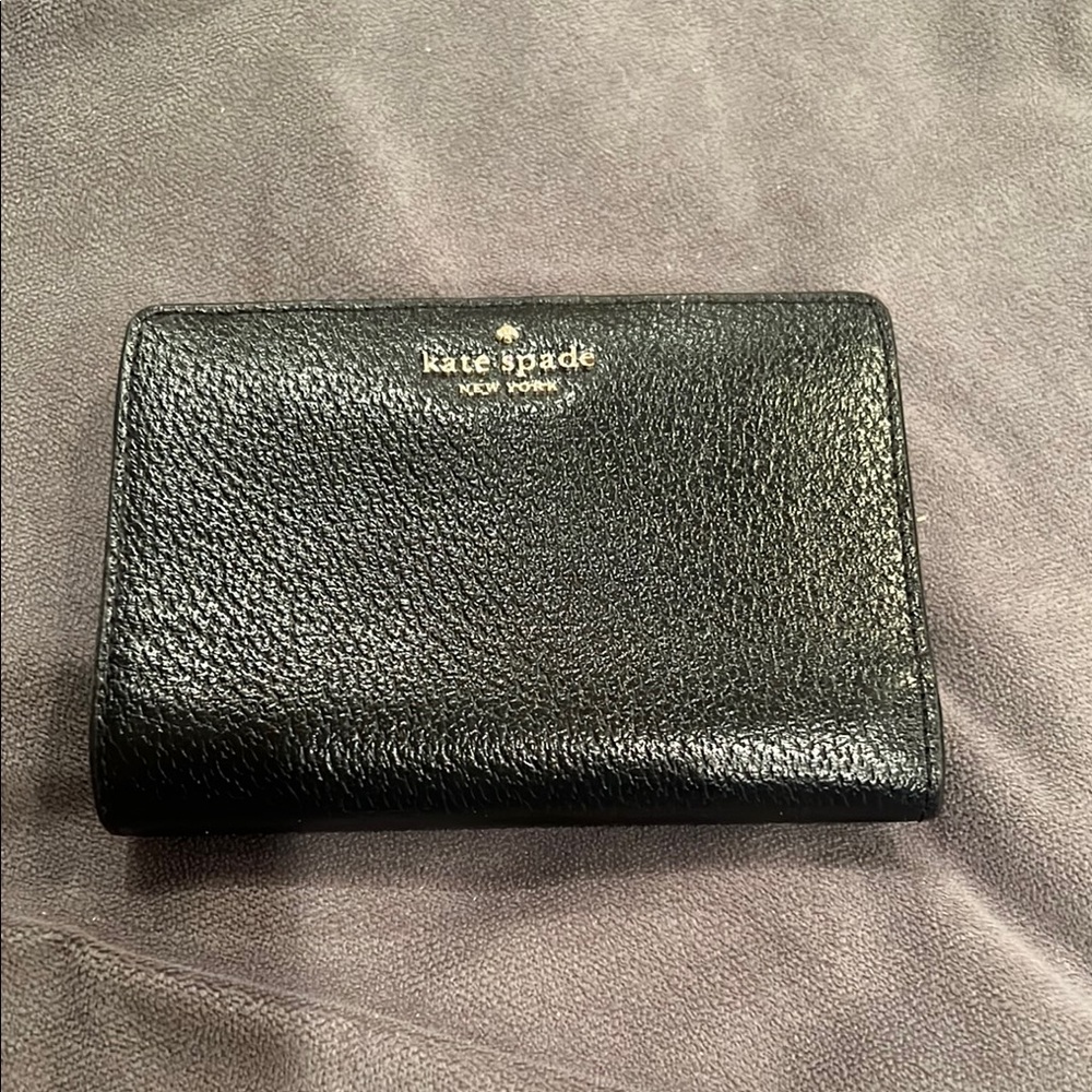 Kate Spade Black Pebbled Leather Wallet